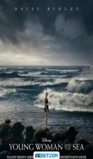 Young Woman and the Sea (2024) Hindi Dubbed poster