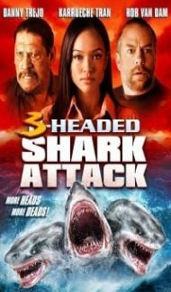 3 Headed Shark Attack (2015) Hindi Dubbed poster