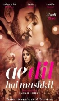 Ae Dil Hai Mushkil (2016) Hindi Movie poster